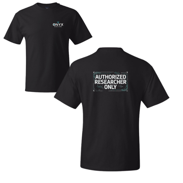 Onyx Biolabs Authorized Researcher T-Shirt Black Main Pic